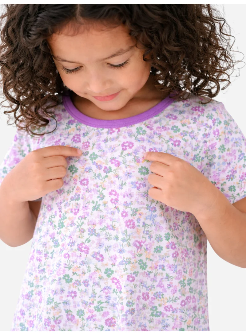 Victor And Jane Age Kids Girls’ Nightdress – Floral Print Sleep Tee Dress for Women | Best Price UAE